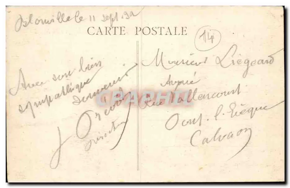Blonville-sur-Mer — Villen, Route de Drouville — Erinnerungen - Rückseite