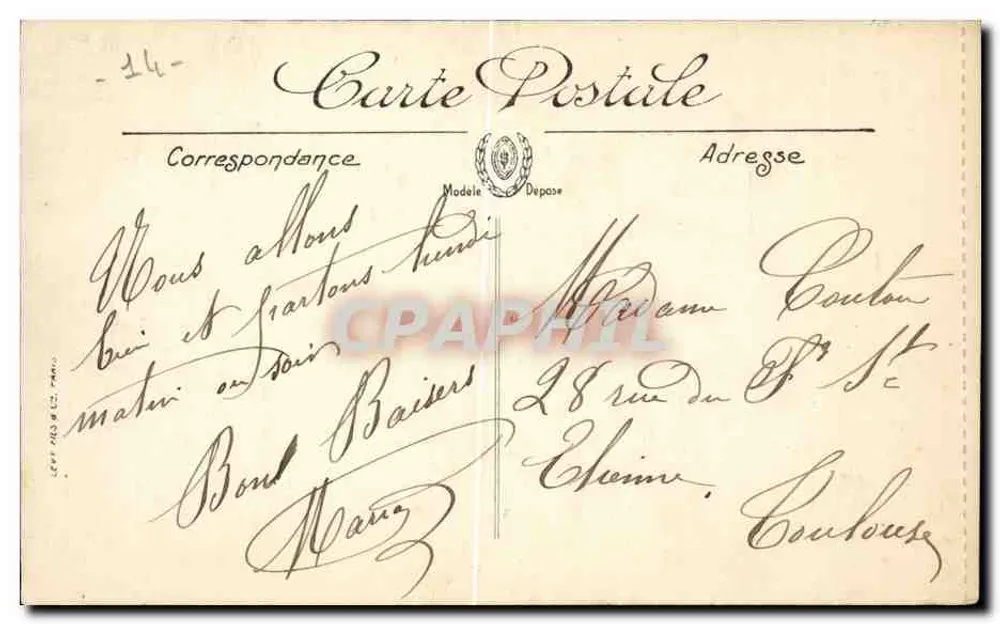 Cabourg — Casino, Grand Hôtel und Promenade de la Mer — LL. n°9 - Rückseite
