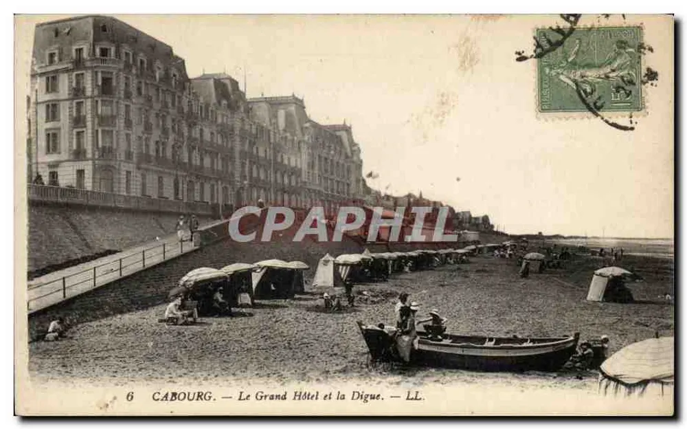 Cabourg — Das Grand Hotel und die Digue — LL. Nr. 6 - Vorderseite