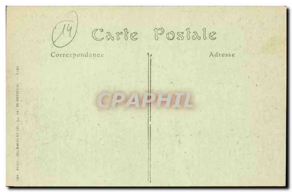 Honfleur — Die Lieulenance (alte Befestigungen) — Imp. Piot, Paris - Rückseite
