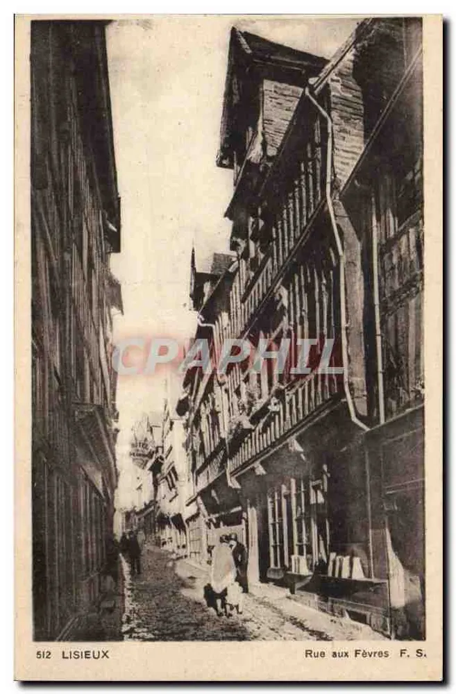 Lisieux — Rue aux Fèvres — Edição Françotot - Frente