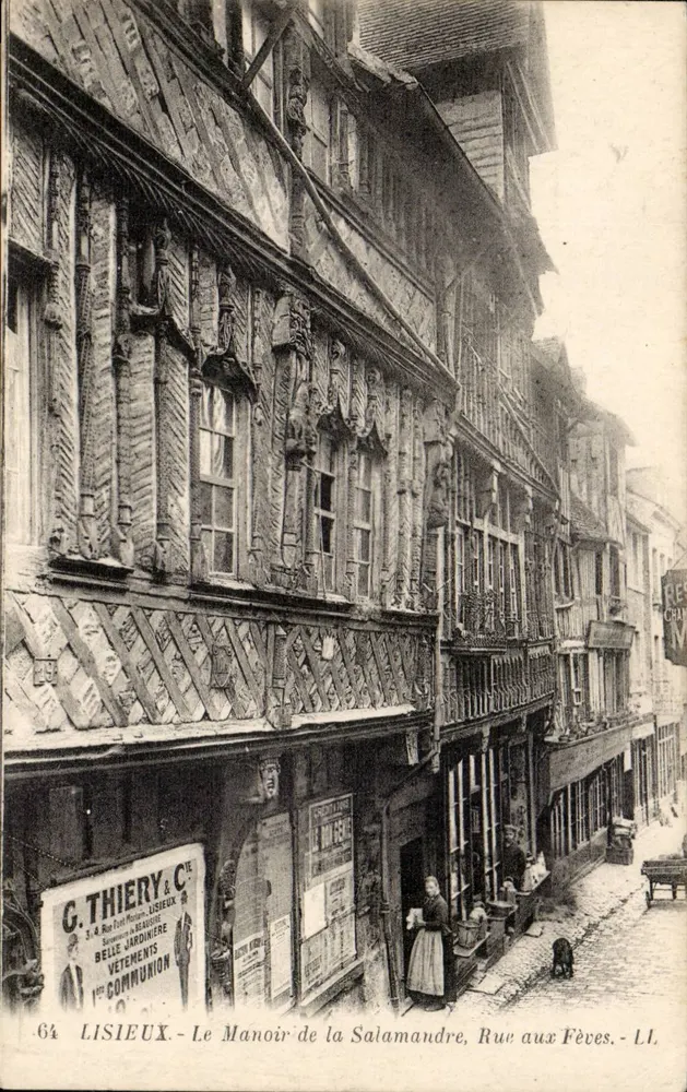 Lisieux — Das Manoir de la Salamandre, Rue aux Fèves — G. Thiery & Cie - Vorderseite