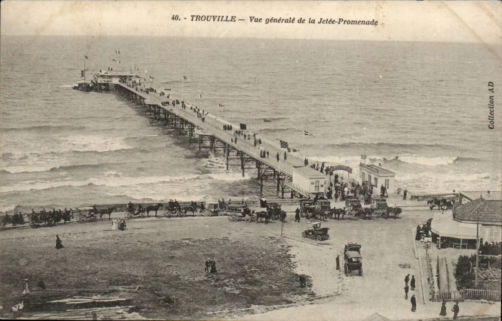Trouville — Allgemeiner Blick auf die Mole-Promenade — Sammlung AD - Vorderseite