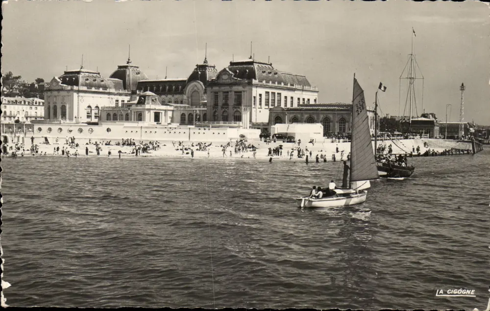 Deauville-Trouville — Der Eingang der Yachten — Édition La Cigogne - Vorderseite
