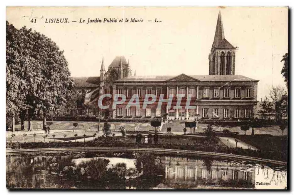 Lisieux — El Jardín Público y el Museo — Tabacos - Anverso