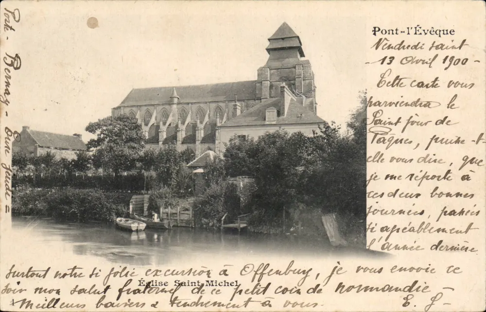 Pont-l'Évêque — Igreja de São Miguel — Editor: P. Romay, n° 144 - Frente