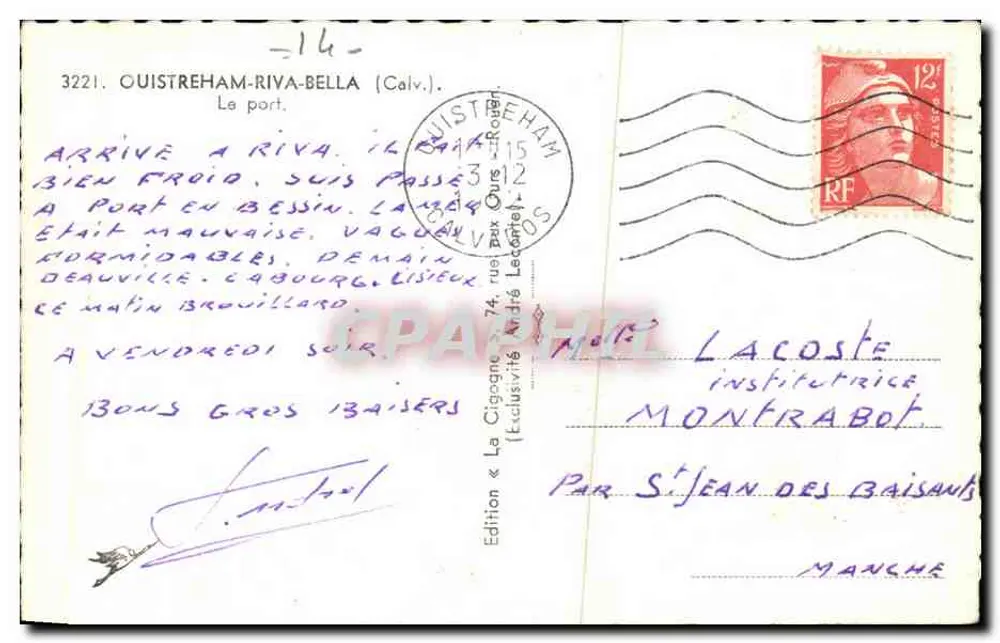 Porto di Guistreham-Riva-Bella — vista delle imbarcazioni — La Cigogne - Verso