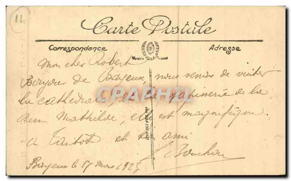 Bayeux — De Kathedraal — De Navel — LL - Achterkant