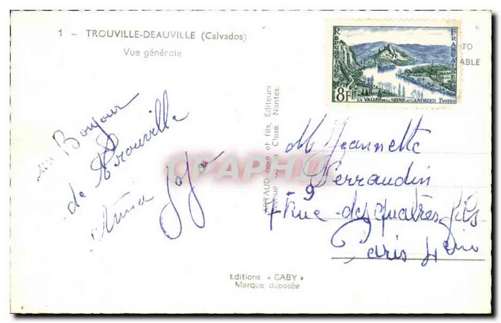 Trouville-Deauville — Allgemeiner Blick — Éditions Gaby - Rückseite
