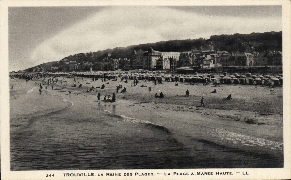 Trouville, die Königin der Strände — Die Strände bei Flut — LL - Vorderseite