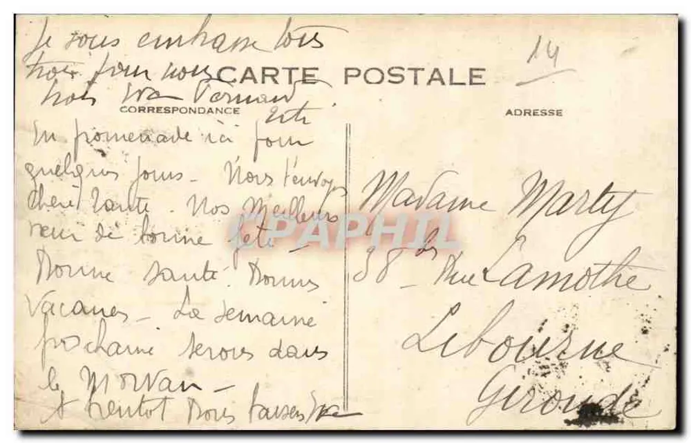 Deauville — Die Gärten und das Hotel Normandy — Verlag Galvad - Rückseite