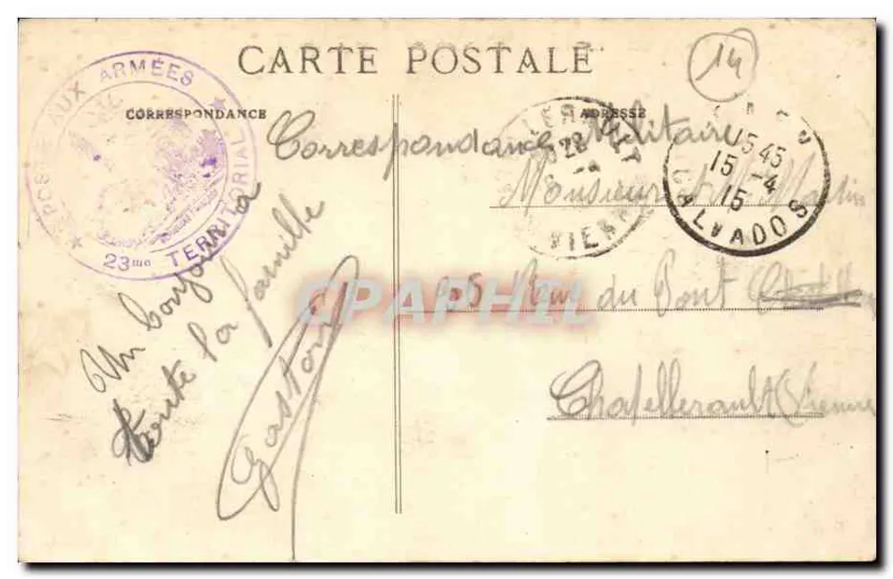 Caen — Die Kasernen Hamelin und das Denkmal der Mobiles — Verlag P. R. n°134 - Rückseite