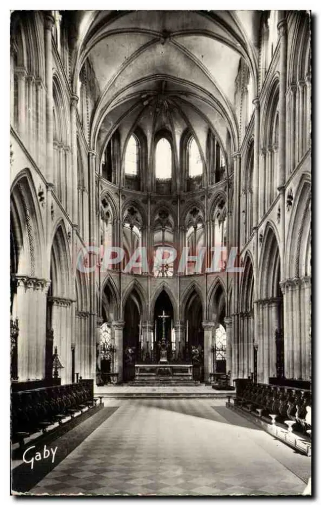 Interior da Abadia dos Homens — Caen (Calvados) — Edições Gaby - Frente