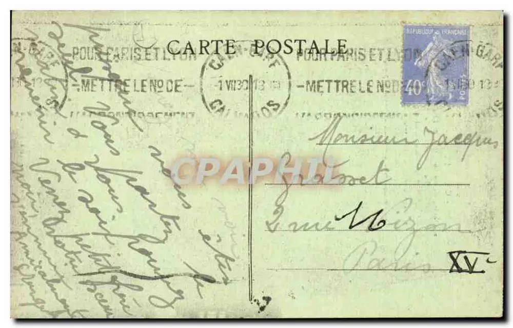 Caen — Igreja de São Pedro — Edições Nermardes, Le Goube - Verso