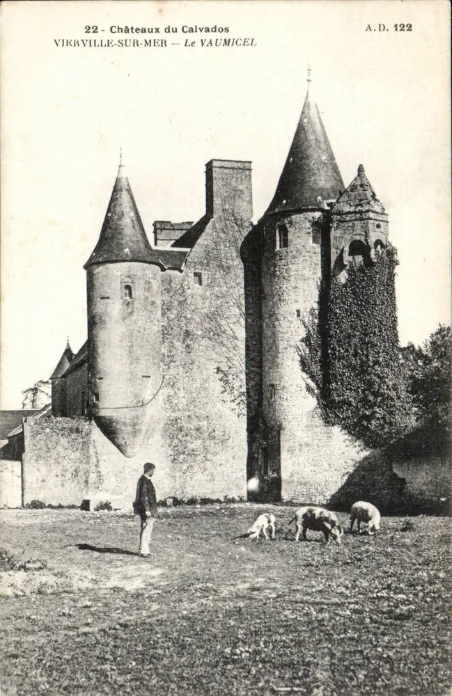 VIERVILLE-SUR-MER — O VAUMICEL — Castelos do Calvados — A.D. 122 - Frente