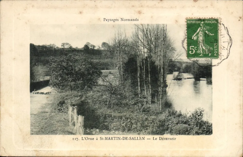 L'Orne em St-MARTIN-DE-SALLEN — O Desaguador — Paisagens Normandas, n°117 - Frente