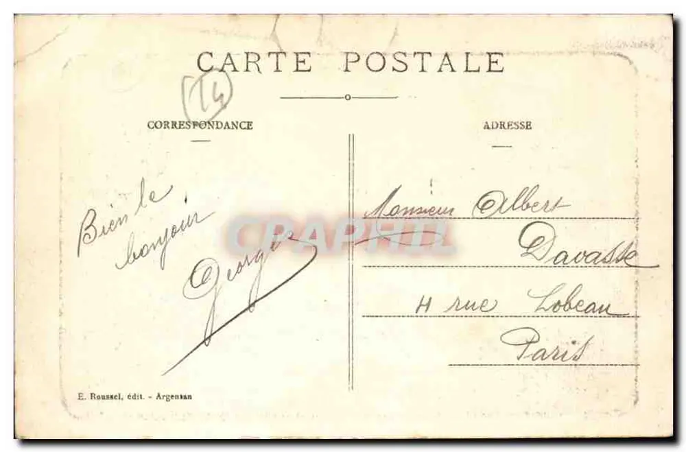 L'Orne em St-MARTIN-DE-SALLEN — O Desaguador — Paisagens Normandas, n°117 - Verso