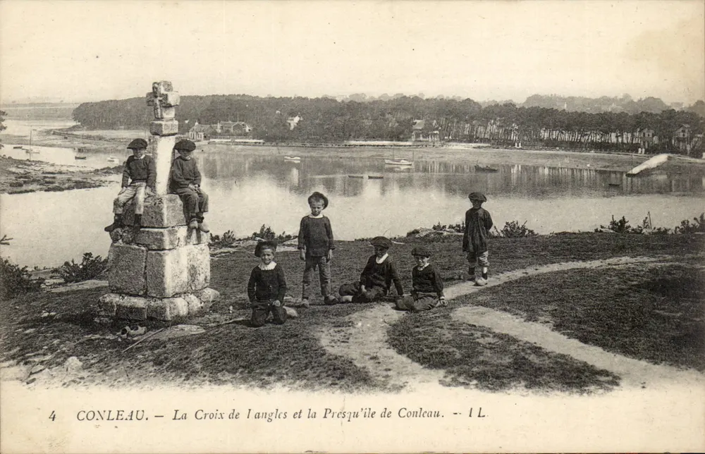 Conleau — A Cruz de l'Angles e a Península de Conleau — 1 L. - Frente
