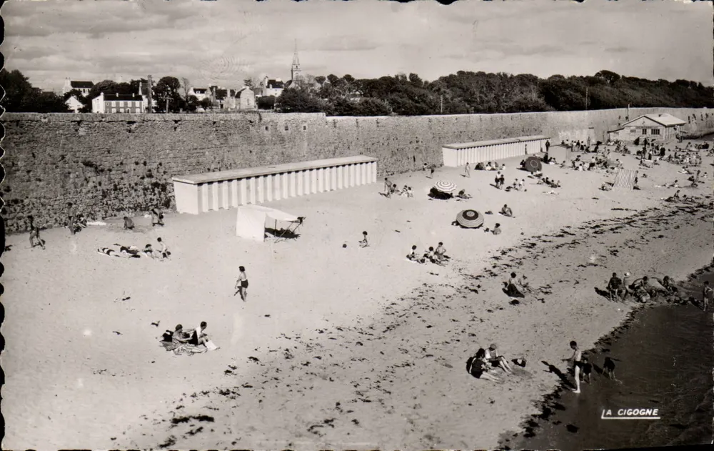 Port-Louis (Morbihan) — Vista geral da praia — Edição « La Cigogne » - Frente
