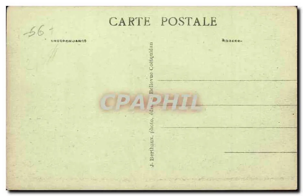 Camp de Coëtquidan — Os edifícios de tijolos — J. Bertthaux, editor Bellevue - Verso