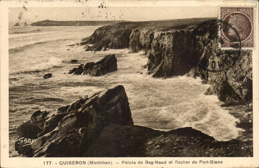 Quiberon (Morbihan) — Pointe de Beg-Naud und Rocher de Port-Blanc — Gaby, n°177 - Vorderseite