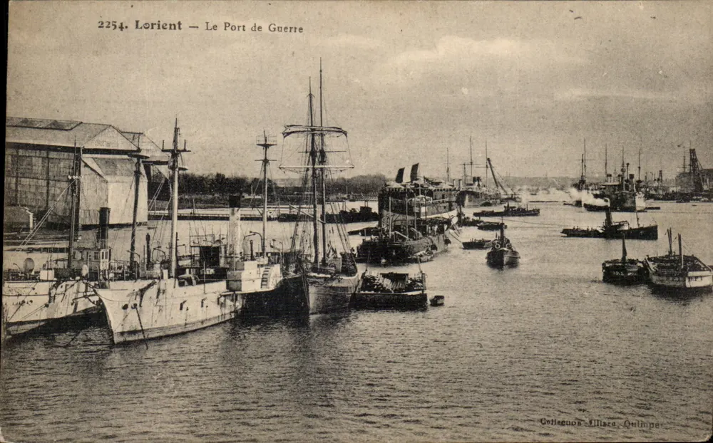 Lorient — O Porto de Guerra — Coleção Villiers, Quimper - Frente