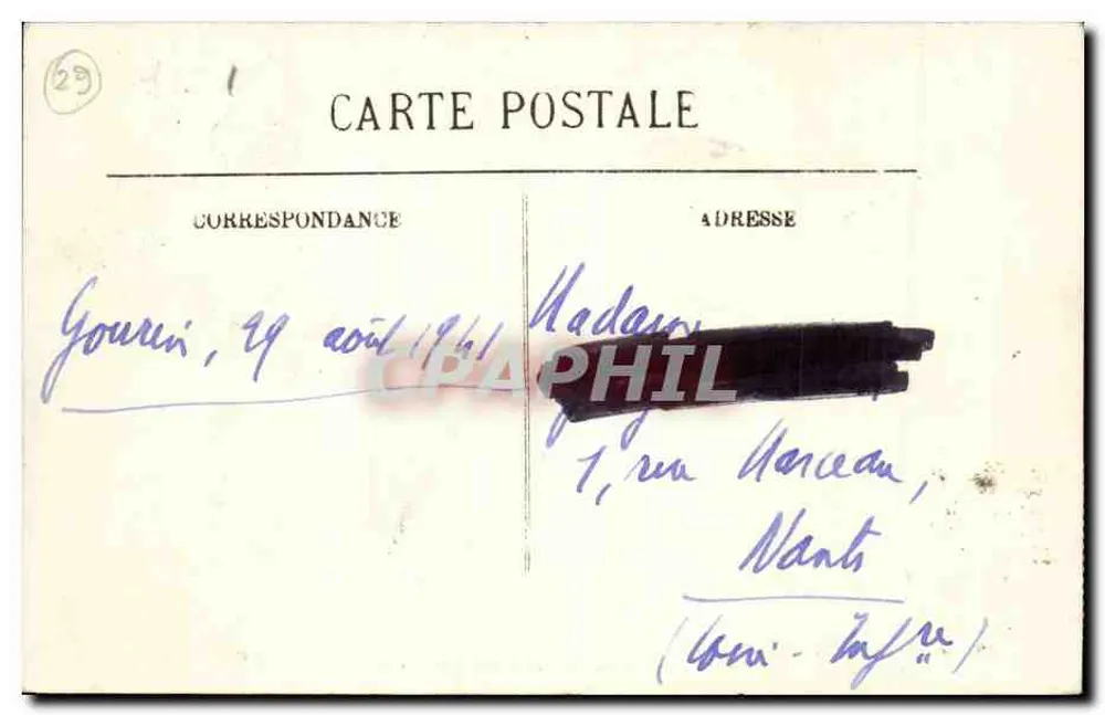 Gourin — Das Ossarium und das Calvarium — Sammlung Château-Jobert, Morlaix - Rückseite