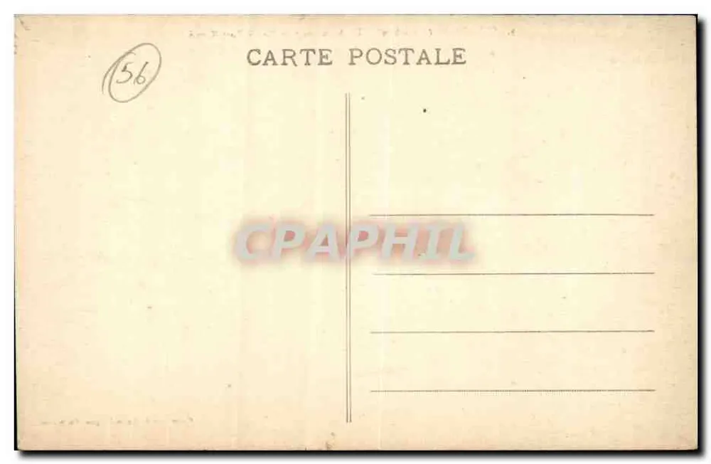 Quiberon (Morbihan) — Ein starker Wellenschlag am Port Kerné — Sammlung L. Lanneloegue, Quiberan - Rückseite