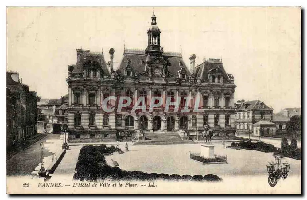 VANNES — Das Rathaus und der Platz — LL. n°22 - Vorderseite