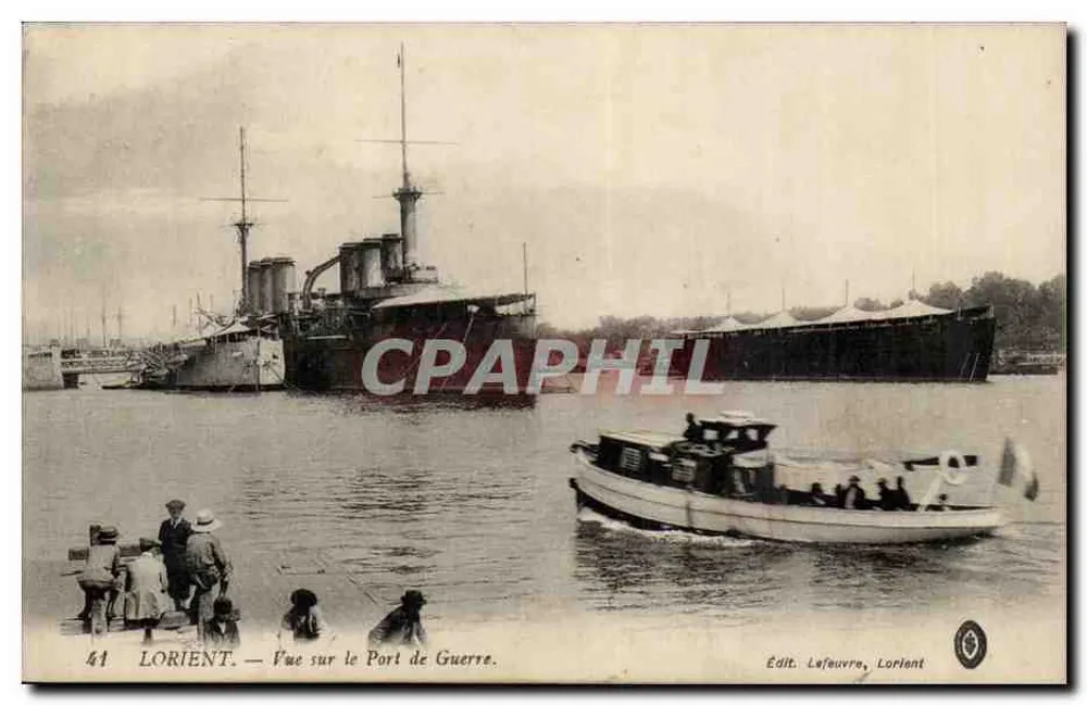 Lorient — Ansicht des Kriegshafens — Edit. Lefeuvre, Lorient - Vorderseite