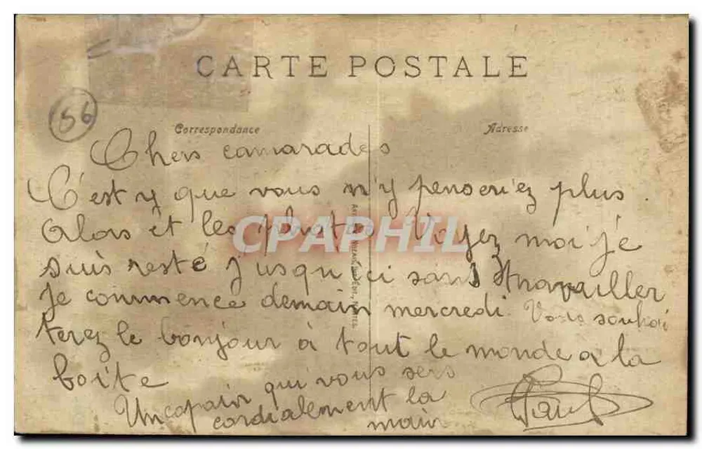 Vannes - Vannes und ihre Frau, rue des Halles — anonymer Verlag, Nr. 92 - Rückseite