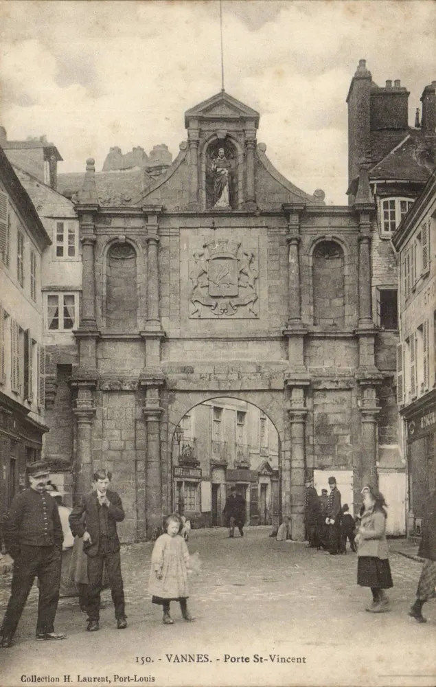 VANNES - Porta St-Vincent — Coleção H. Laurent, Port-Louis, n° 150 - Frente