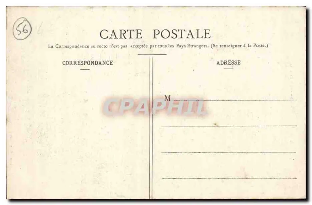 VANNES - A Porta Poterne — Coleção II, Laurent, Fort-Louis - Verso
