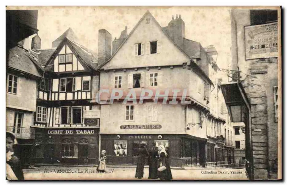 VANNES — A Place Henri IV — P. Daviier & Débit de Tabac - Frente
