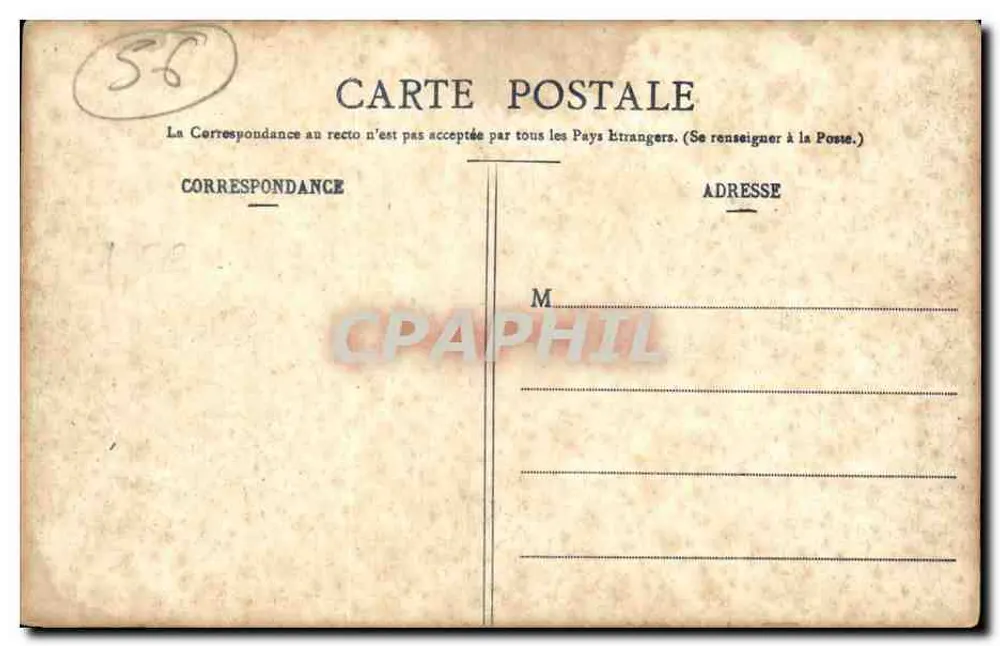 VANNES — A Place Henri IV — P. Daviier & Débit de Tabac - Verso