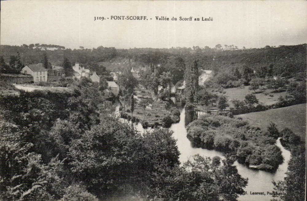 Brug Scorff - Dal van de Scorff bij Leslé — H. Laurent, Port-Leslé - Voorkant