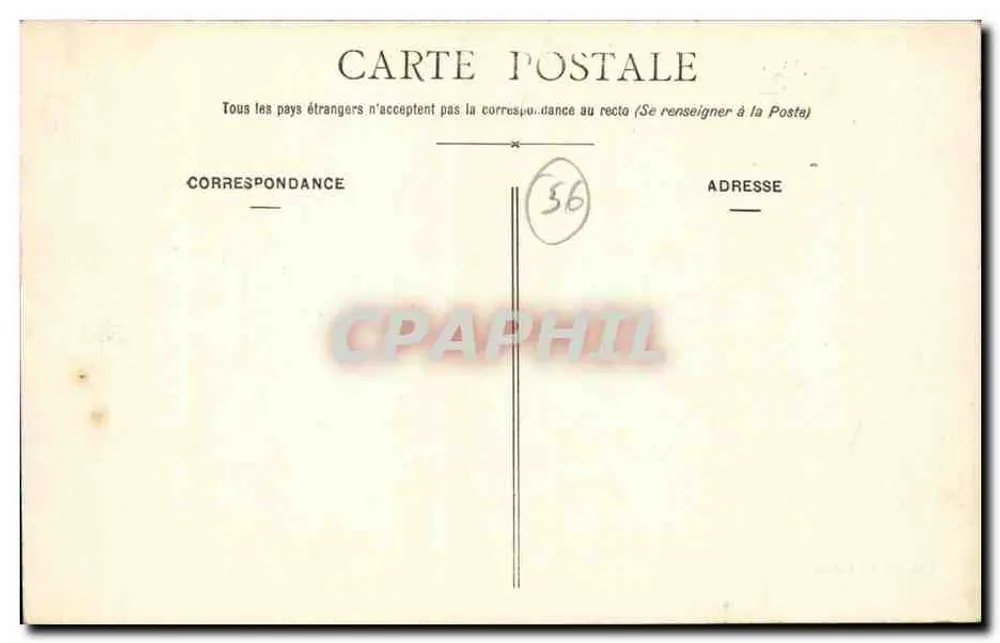 Quiberon — Schellfischfischer am Trou du Souffleur — Lemire, Verleger, Lorient - Rückseite