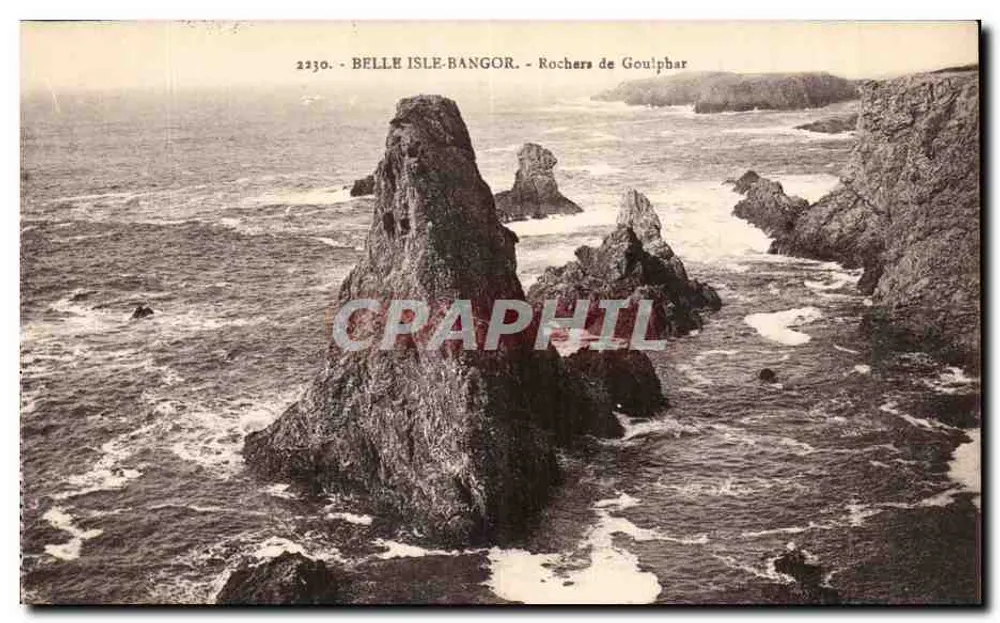 Belle-Île-Bangor — Goulphar-Felsen — Laurent-Nel, Rennes - Vorderseite