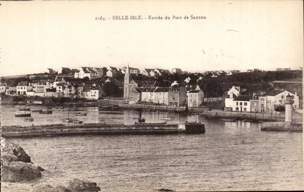Belle-Île - Eingang zum Hafen von Sauzon — Verlag Laurent-Néi, Rennes, Nr. 2264 - Vorderseite