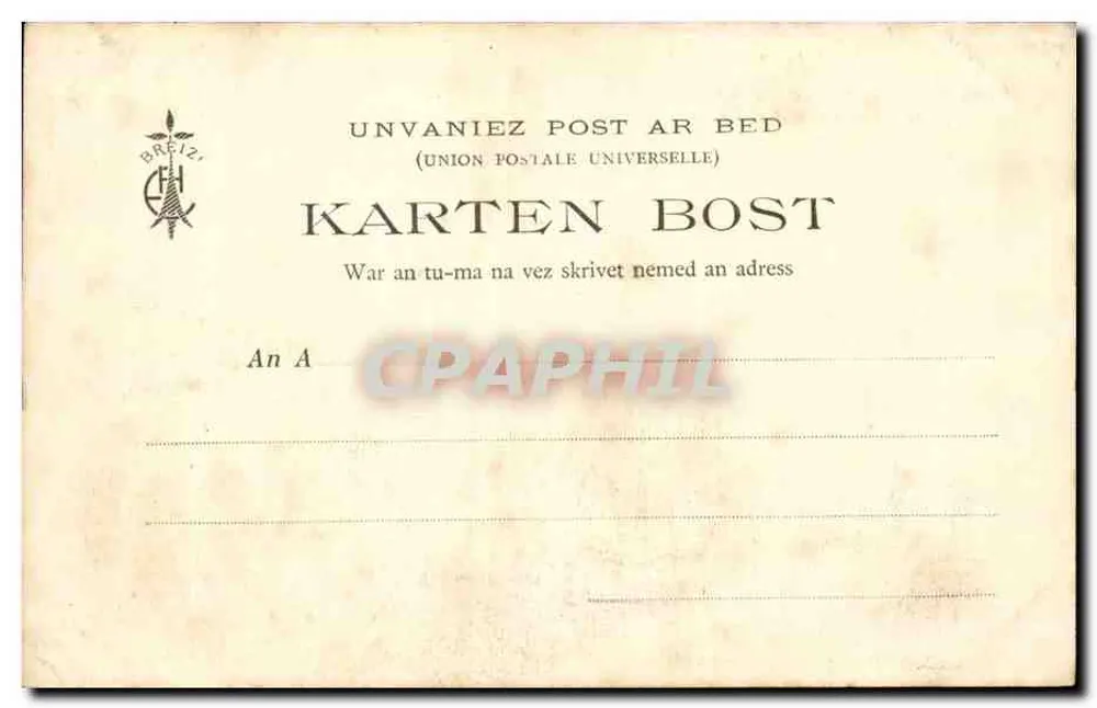 Basílica N.-D. de Folgoët perto de Lesneven — Finistère — Cliché de M. Gast — Coleção E. H. — n° 609 - Verso