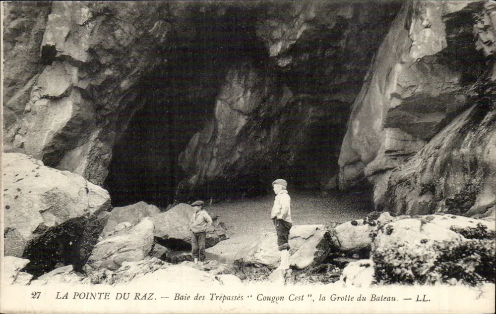 Die Pointe du Raz — Bucht der Verstorbenen "Cougon Cest", die Höhle des Bootes — LL, n°27 - Vorderseite