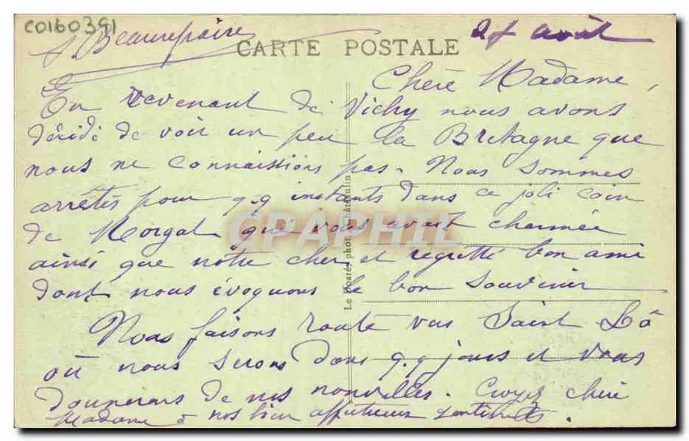 Gruta de Romêo — Moréat — Série 511 - Verso