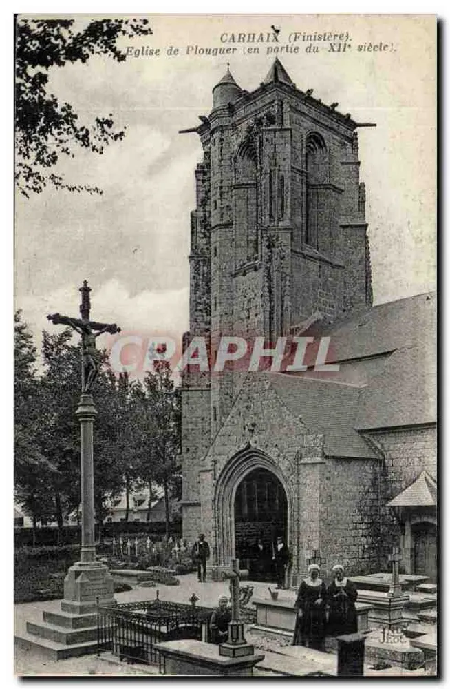 Kirche von Plougouer — Carhaix (Finistère) — Verlag J. Jeot - Vorderseite