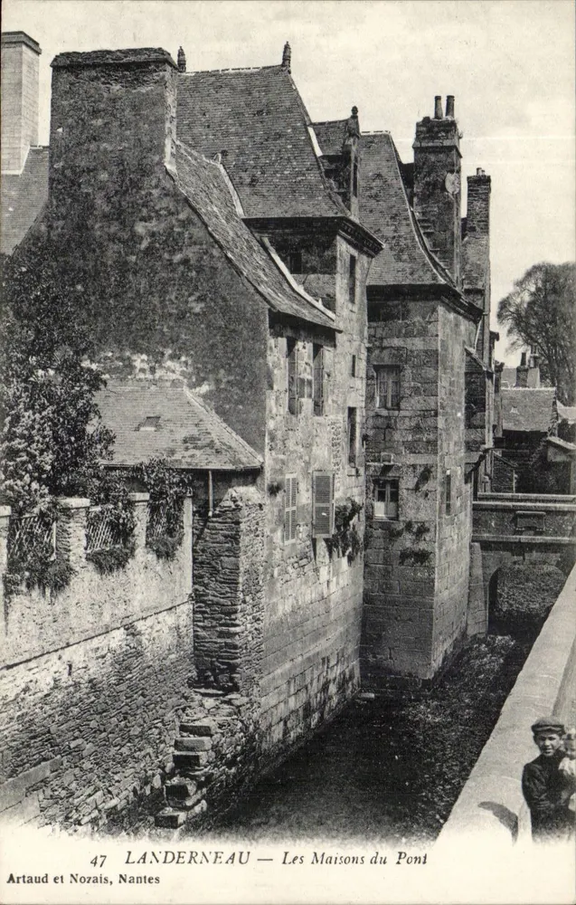 Landerneau — As Casas do Ponte — Artaud e Norzais, Nantes - Frente