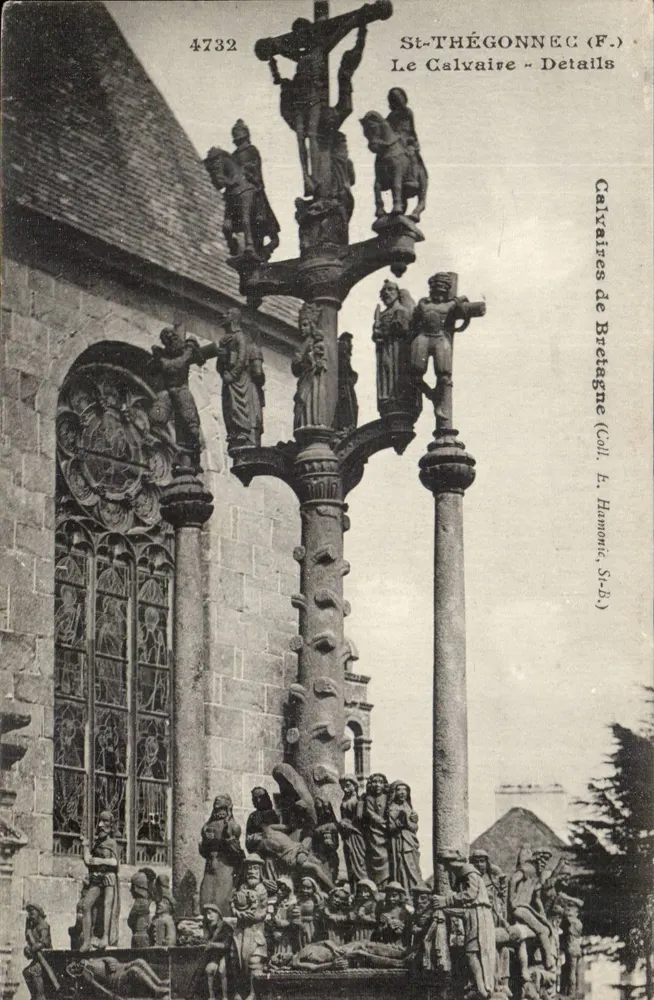 St-Thégonnec (F.) - O Calvário - Detalhes - Calvário da Bretanha (Coleção E. Hamonic, St-B.) - Frente
