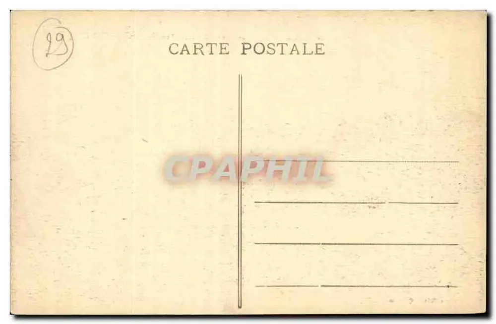 Tréboul - Vista geral — Arredores de Douarnenez — Coleção Villard, Guimper - Verso