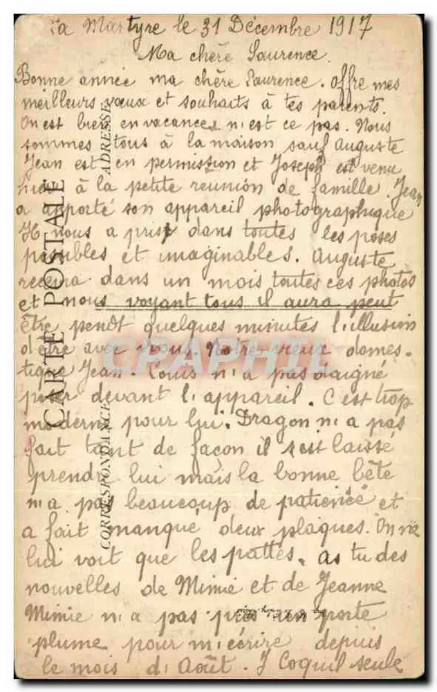 Junge aus Scéar — Bretonische Kleidung — Verlag B.4-D1, Nr. 363 - Rückseite