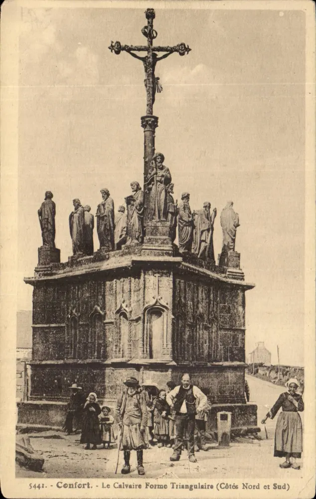 Confort - O Calvaire na Forma Triangular (Lados Norte e Sul) — editor Viard Quimper, n° 5441 - Frente