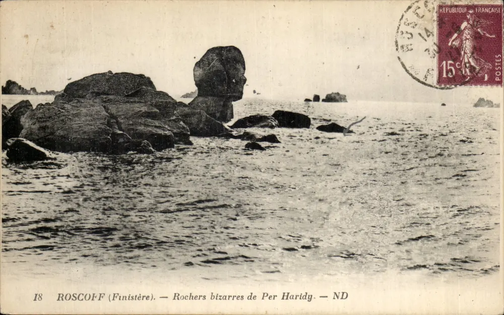 Roscoff (Finistère) — Merkwürdige Felsen von Per Haridy — ND - Vorderseite