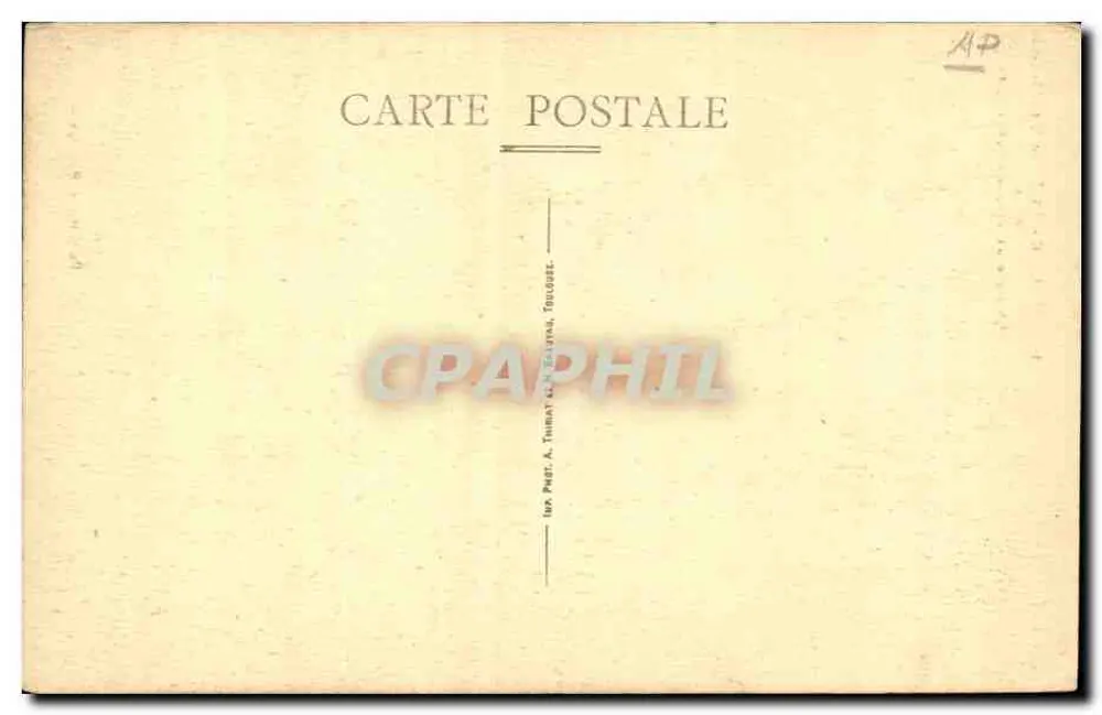 Capela de Tronoën — St-Jean-Trollimon — editor A. Tournat & Cie, Toulouse - Verso